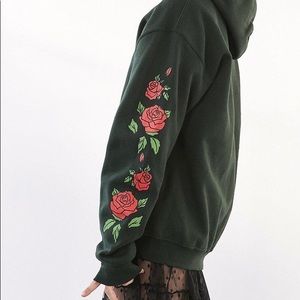 Urban Outfitters Olive Rose Hoodie